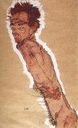 Egon Schiele Naked Self-portrait oil painting artist
